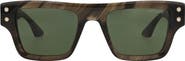 Montblanc 52mm Rectangular Sunglasses