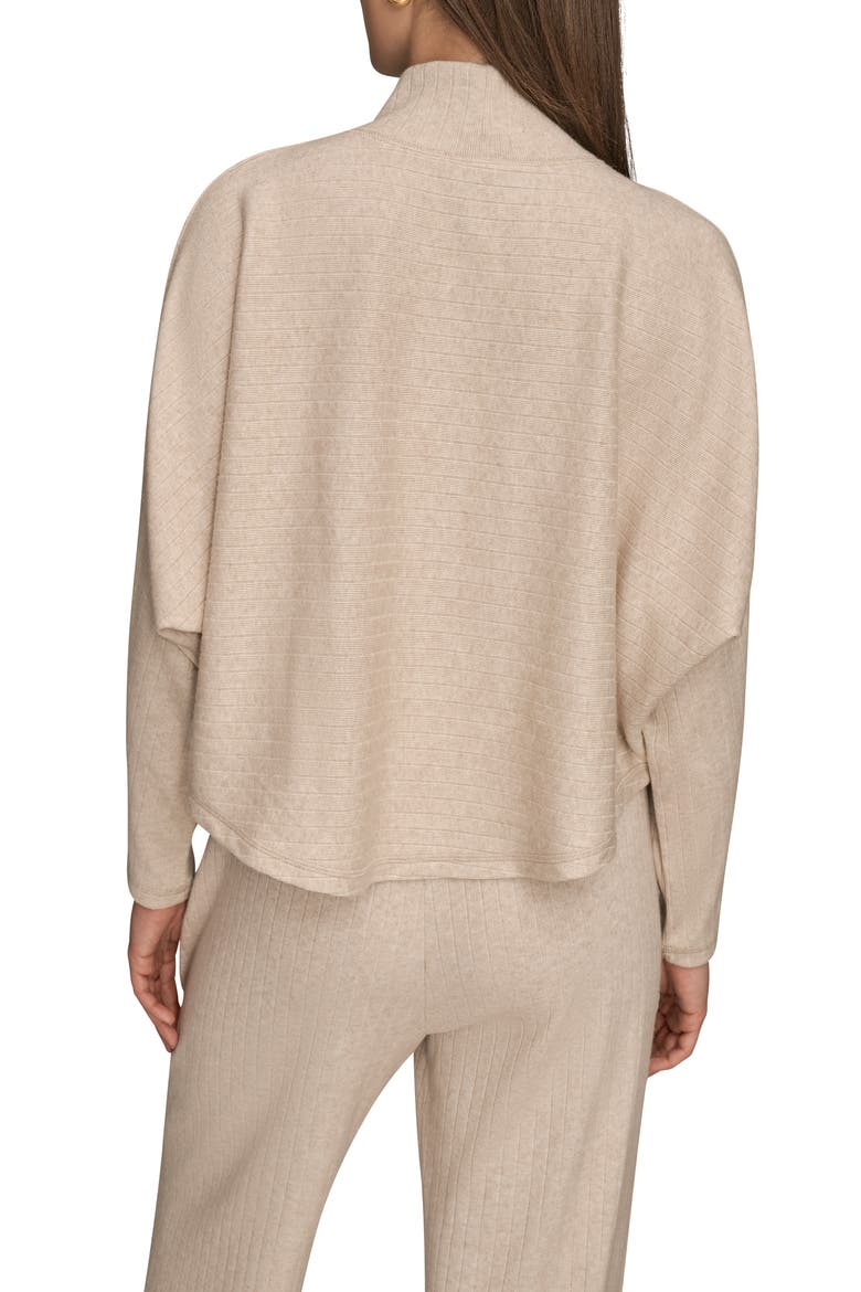 Mock Neck Sweater, Alternate, color, LIGHT FAWN HEATHER