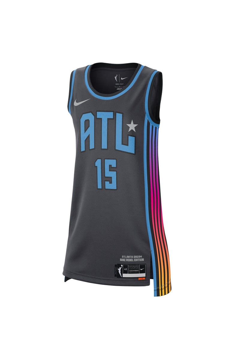 Nike Women's Nike Tiffany Hayes Black Atlanta Dream 2021 Rebel Edition Victory Player Jersey, Alternate, color, 