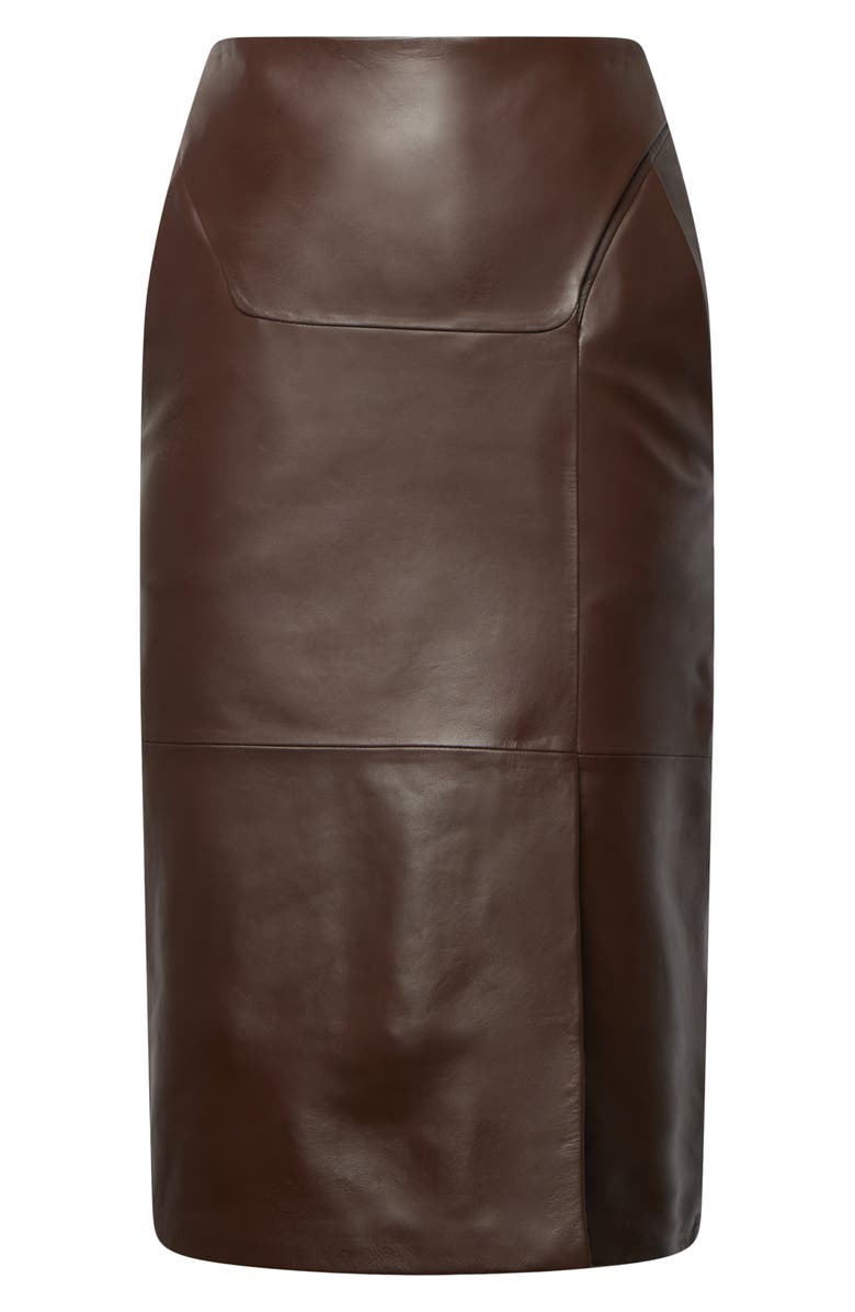 Equipment Ashlyn Leather Pencil Skirt, Main, color,