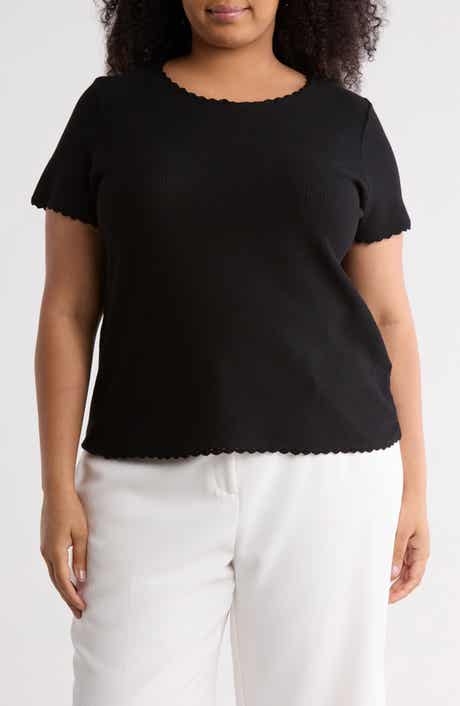 Adrianna Papell Short Sleeve Sweater