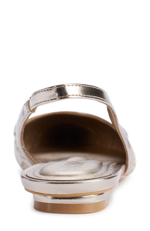 Dkny Millbury Slingback Pointed Toe Flat In Bone