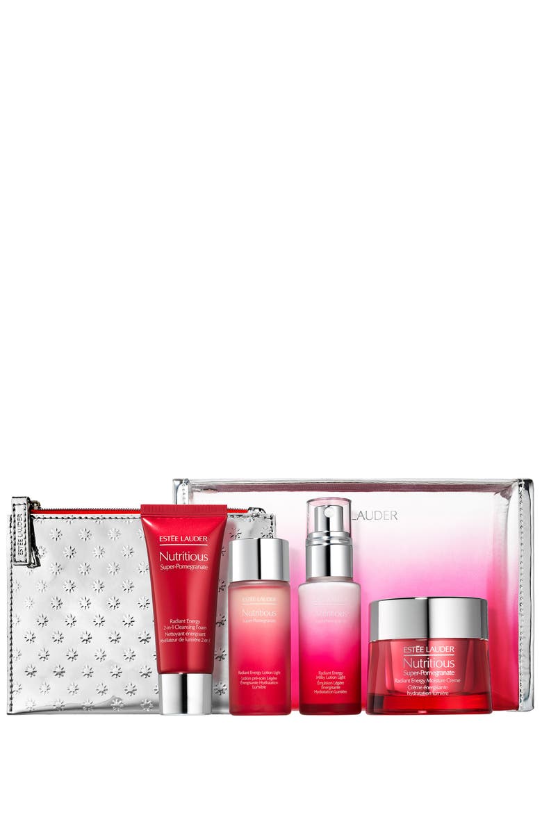 Estée Lauder Full Size Nutritious Super-Pomegranate Radiant Energy Moisture Creme Set, Main, color, 