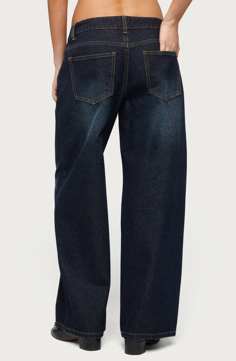 EDIKTED Raelynn Wide Leg Jeans, Alternate, color, 