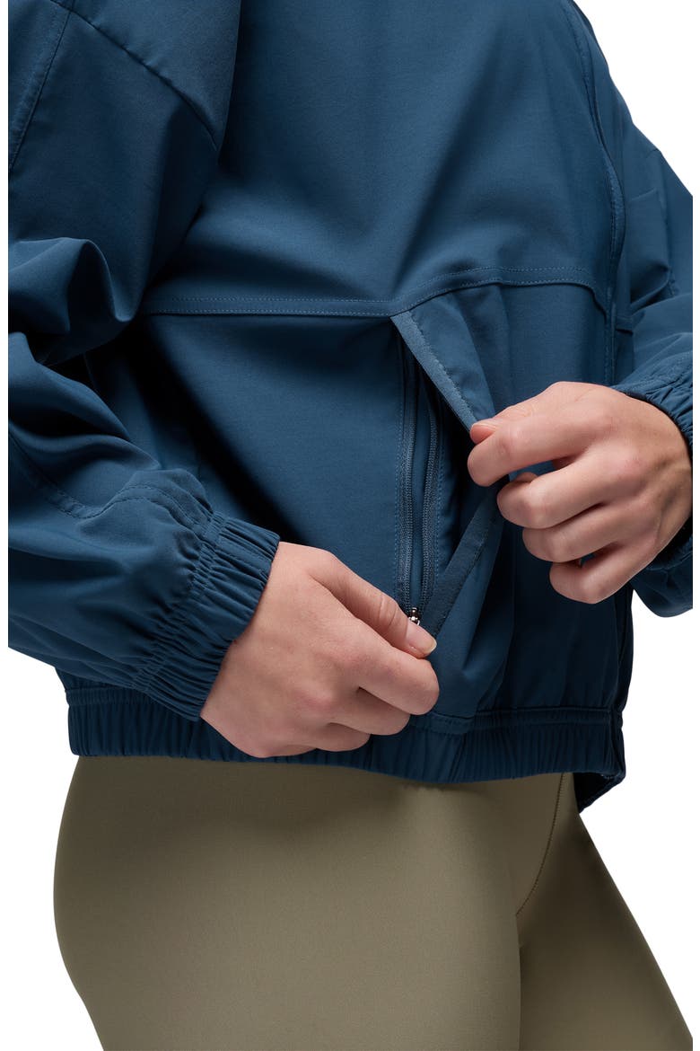 Send Off Crop Jacket, Alternate, color, BLUFF BLUE
