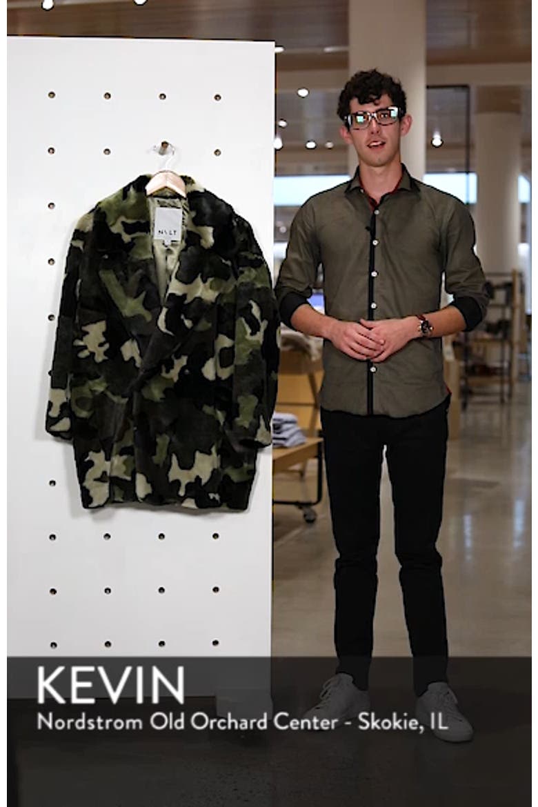 Camo Print Faux Fur Coat video