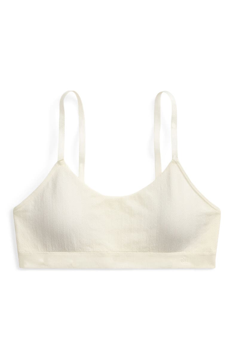 Seamless Bralette, Alternate, color, IVORY