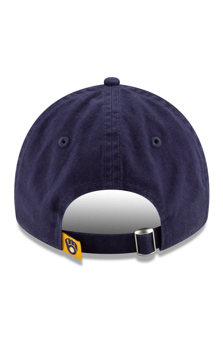 New Era Men's New Era Navy Milwaukee Brewers 2024 MLB Postseason Side Patch 9TWENTY Adjustable Hat, Alternate, color,