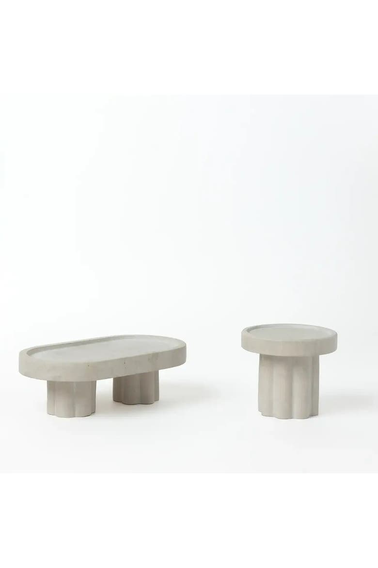 Stone Single Pillar Candle Holder, Alternate, color, Natural