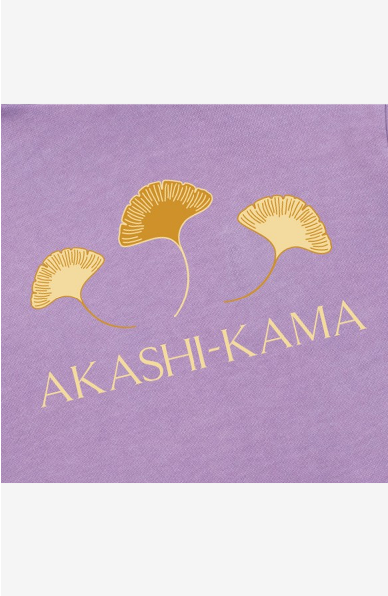 AKASHI-KAMA Ginkgo Leaf Hoodie, Alternate, color, Wisteria