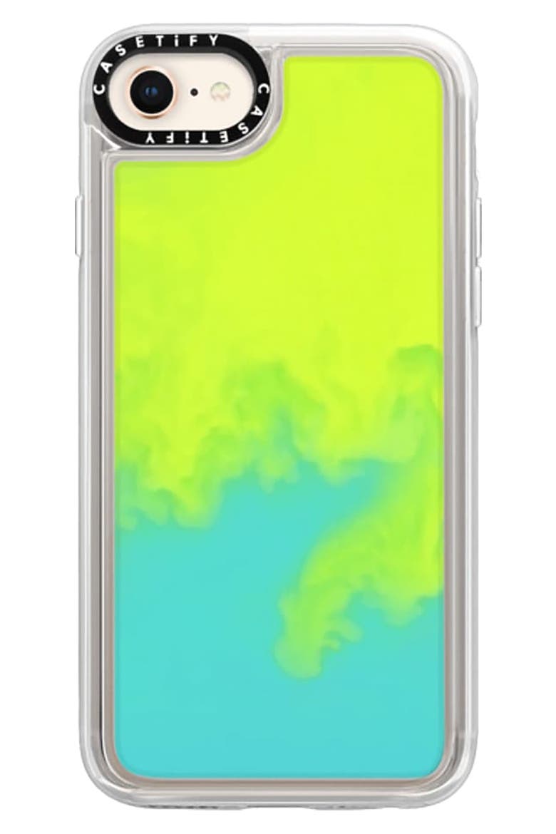 Neon Sand iPhone 7/8 & 7/8 Plus Case, Alternate, color, GREEN/ BLUE