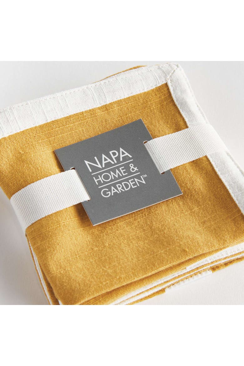 Jase Cocktail Napkins Set Of 4, Alternate, color, Yellow