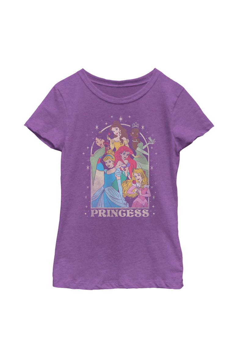 Girl's Disney Princess Arch  Graphic T-Shirt, Main, color, Purple Berry