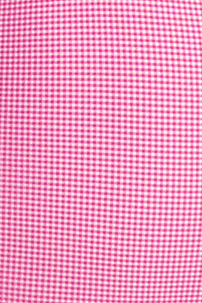 Ruffled Shirred Cross Over Bra, Alternate, color, Pink Gingham