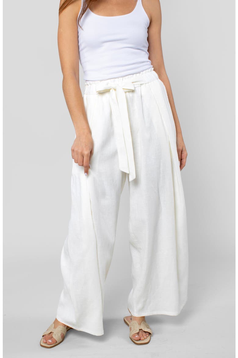 Linen Cabana Pant, Alternate, color, White