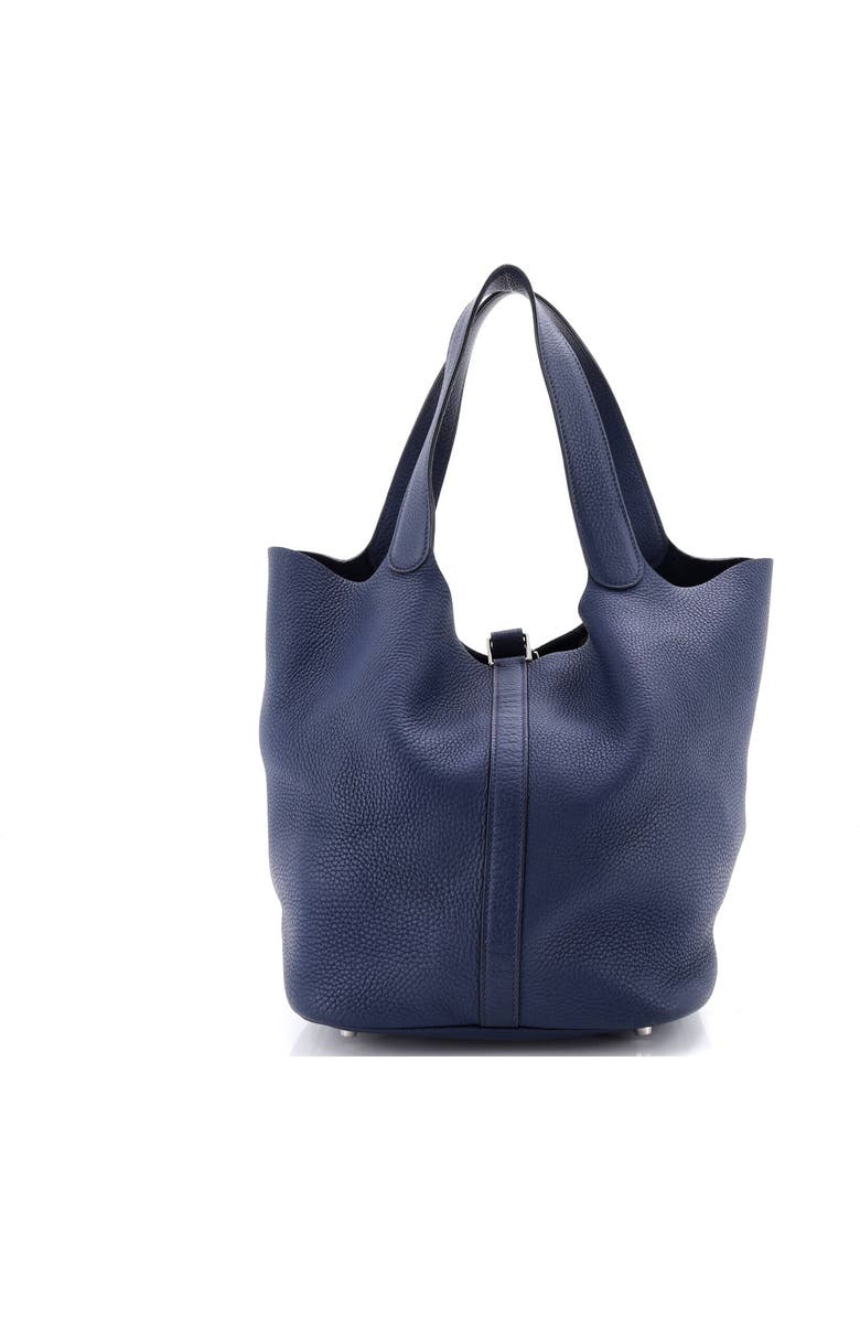 Pre-Owned Hermes Picotin Lock Bag Clemence GM, Alternate, color, Bleu De Malte