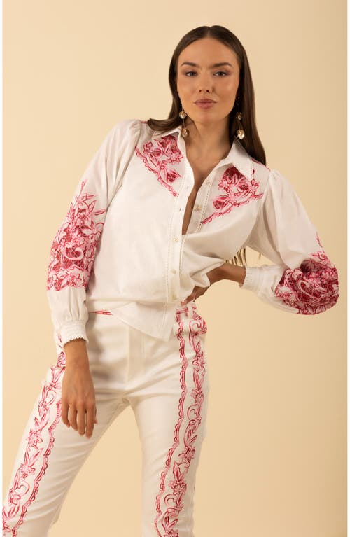 Hale Bob Jianna Embroidered Top