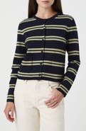 French Connection Hester Striped Ribbed Cardigan