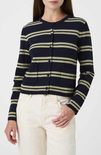 Hester Striped Ribbed Cardigan