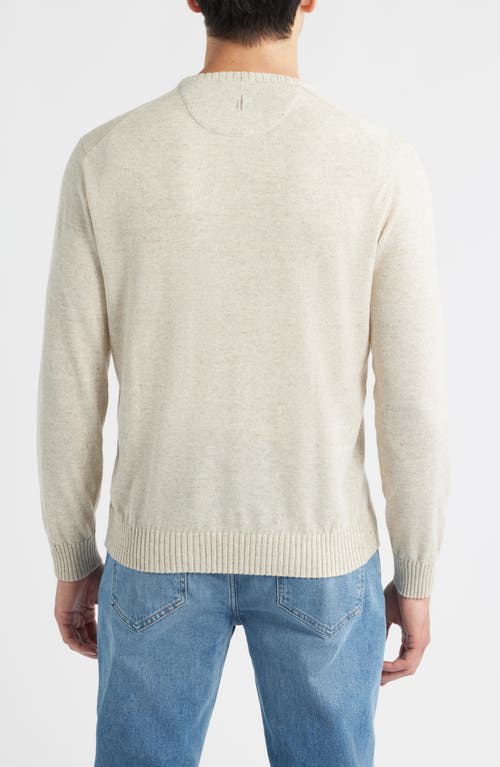 Johnnie-o Albus Neppy Crewneck Sweater In Neutral