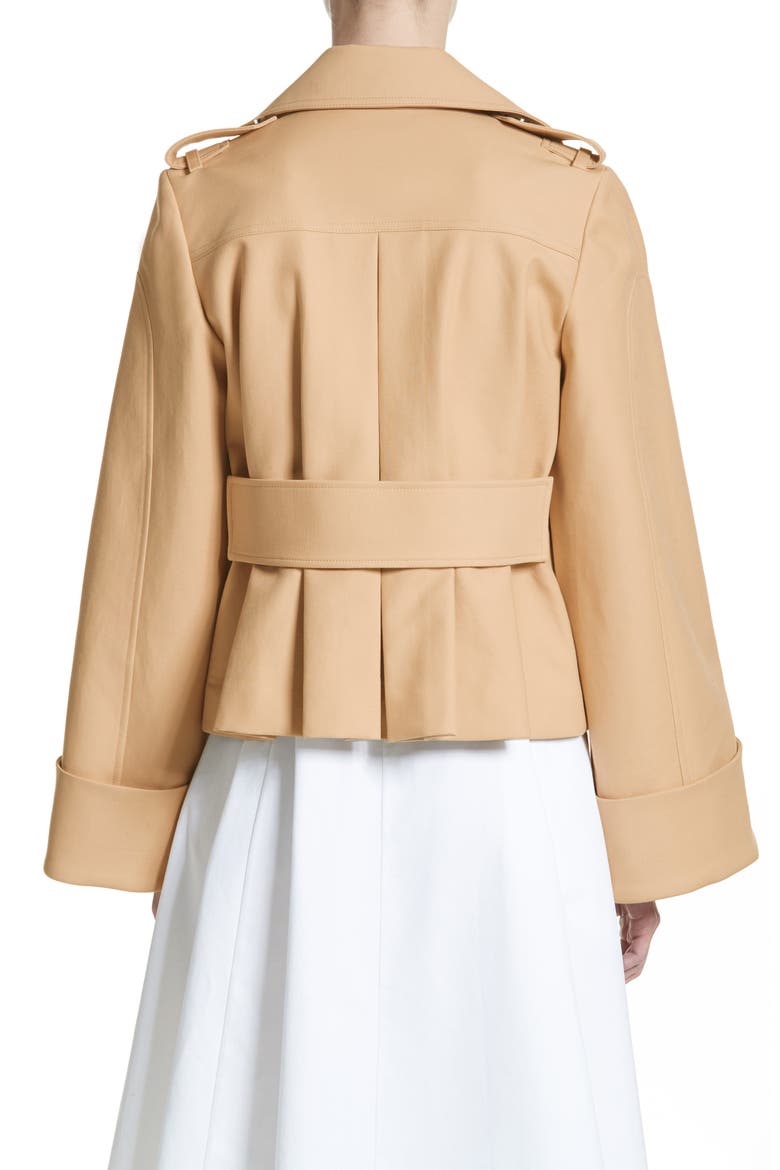 Bianca Crop Trench, Alternate, color, KHAKI