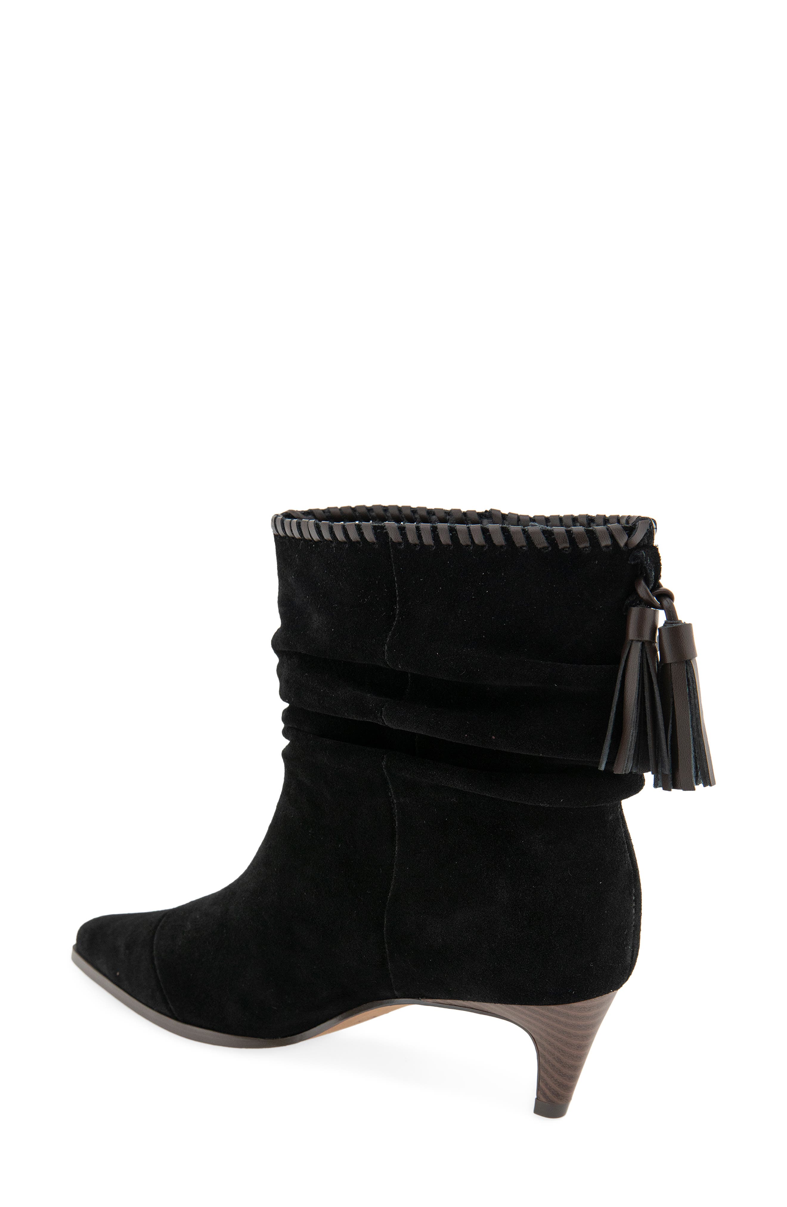 Splendid Jose Cap Toe Slouch Bootie, Alternate, color, Black