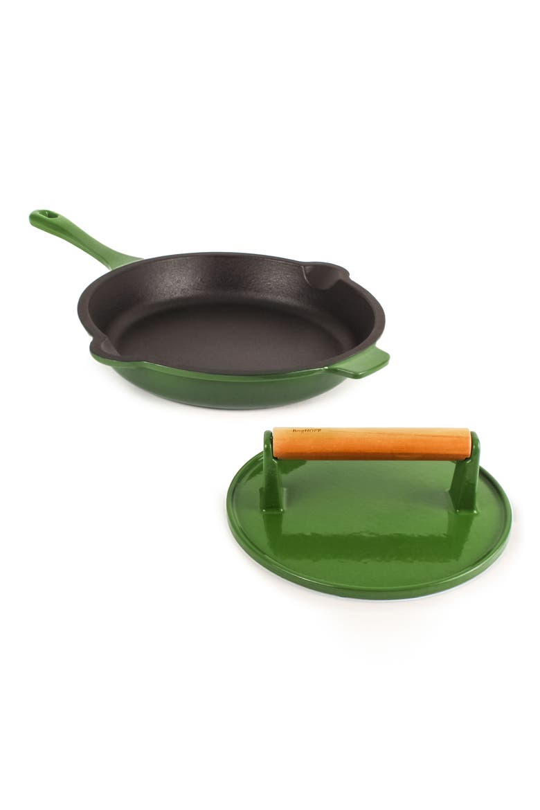 Neo 2-Piece Cast Iron Set, Main, color, GREEN