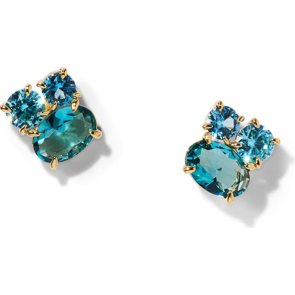 Nadri Stellar Cluster Stud Earrings In Multi