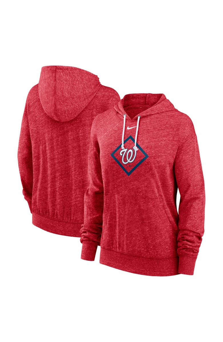 Nike Women's Nike Red Washington Nationals Diamond Icon Gym Vintage Lightweight Hooded Top, Alternate, color, Red