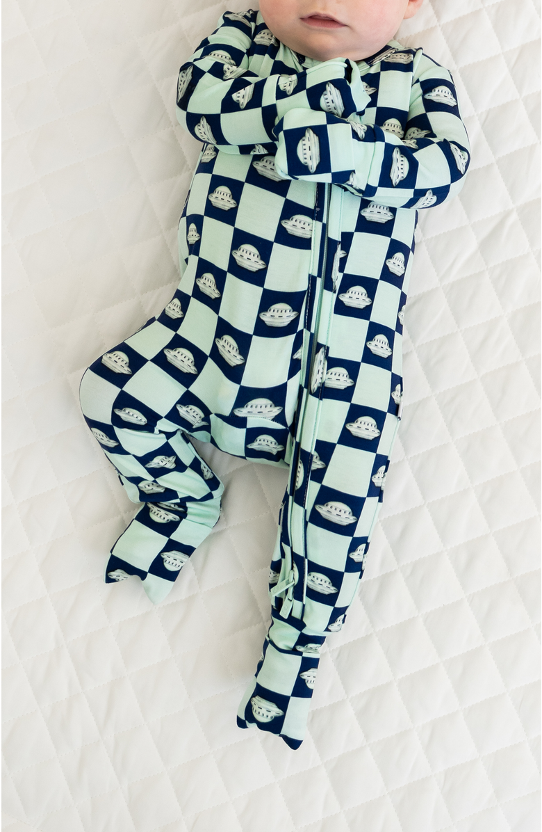 Laree + Co Rowen Convertible Footie, Alternate, color, Light Blue