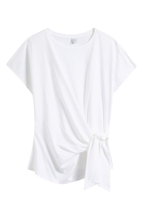 Nordstrom Tie Front Pima Cotton Dolman T-shirt