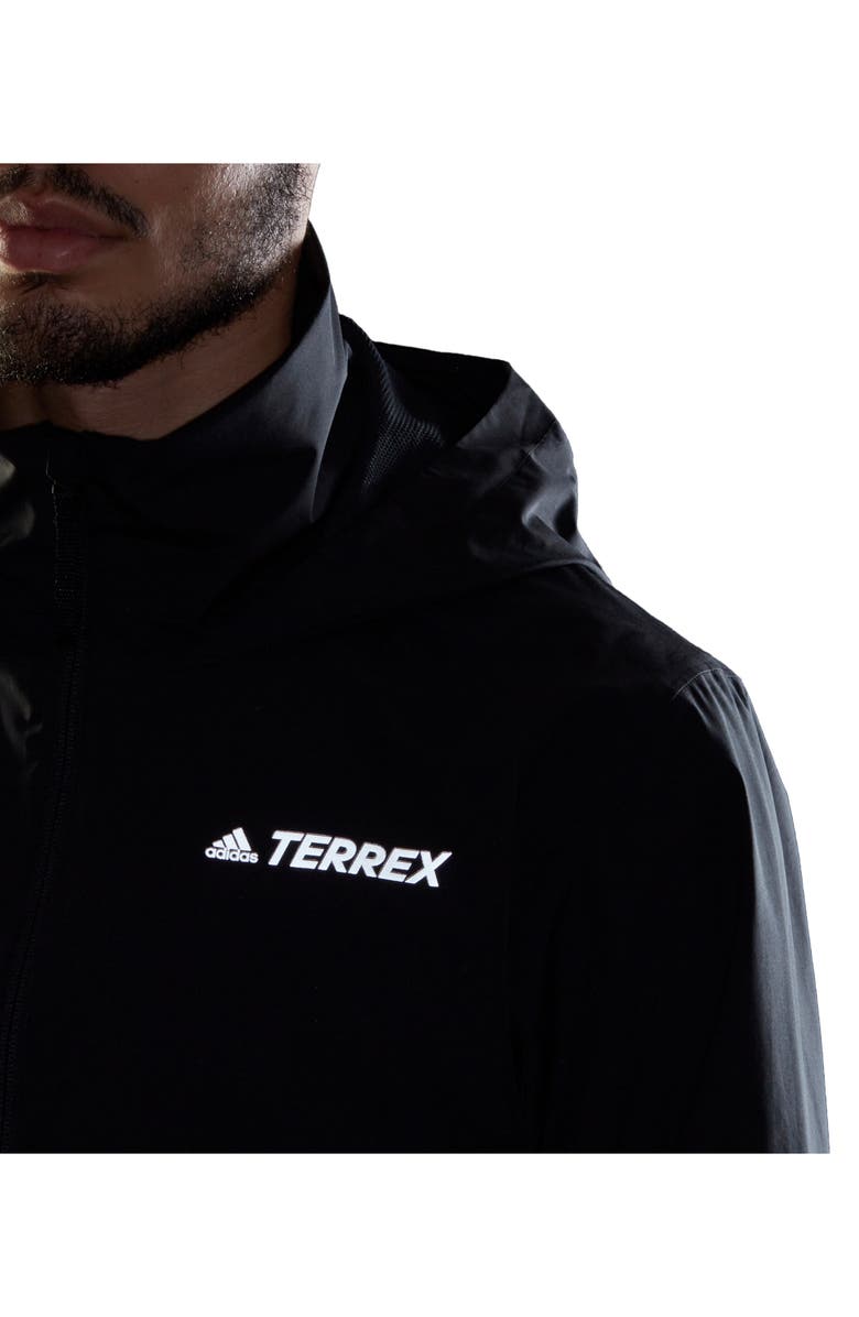 adidas Terrex Waterproof Rain Jacket, Alternate, color, 