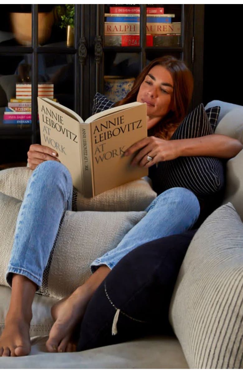 Pillowpia Minerva Lumbar Pillow Cover, Alternate, color, Black