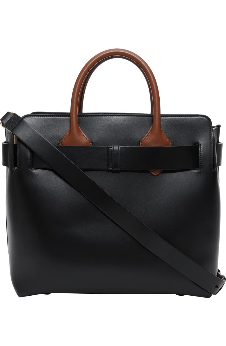 Burberry Small Belt Triple Stud Leather Satchel, Alternate, color,