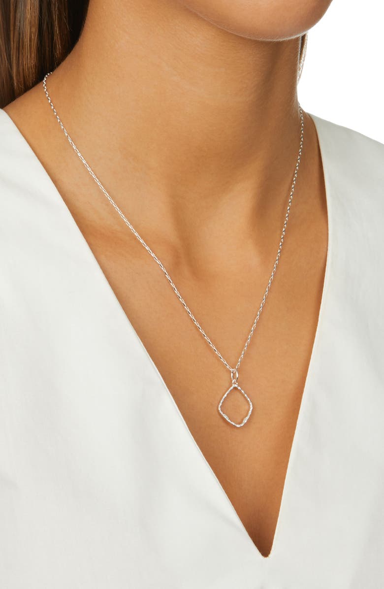 Monica Vinader Riva Diamond Hoop Pendant Charm, Alternate, color, 