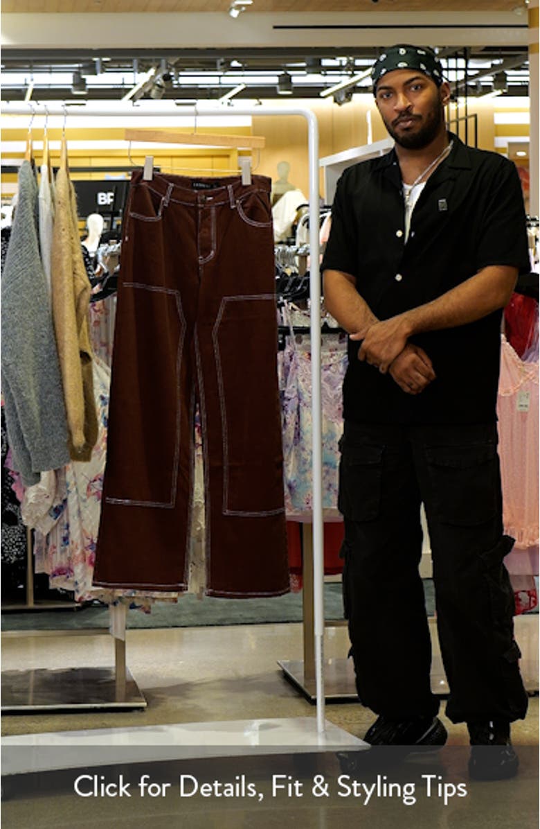 Anchor Contrast Stitch Wide Leg Jeans, sales video thumbnail