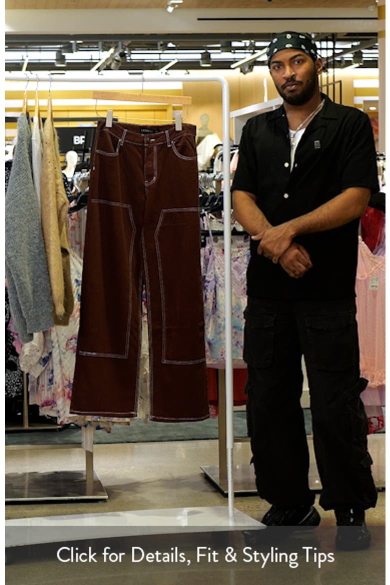 Anchor Contrast Stitch Wide Leg Jeans video