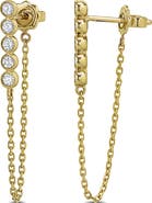 Julianna B. Lab-Grown Diamond Drop Chain Earrings 14k
