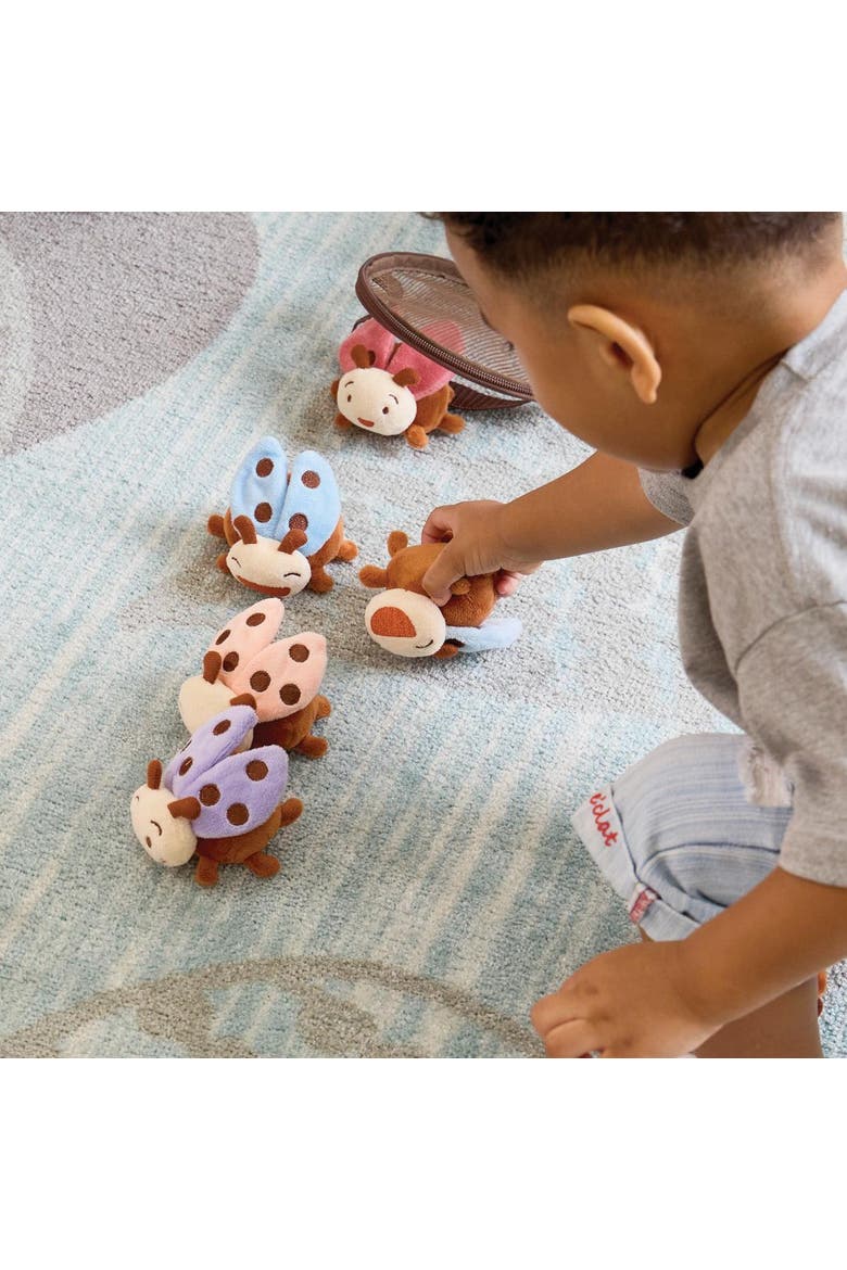 Crinkle and Texture Magnetic Ladybug Set, Alternate, color, Multicolored