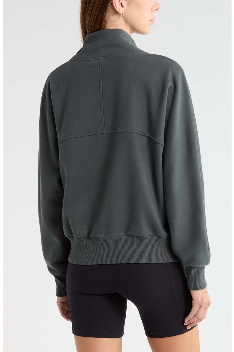 Ultra Cozy Fleece Funnel Neck Pullover, Alternate, color, GREEN URBAN