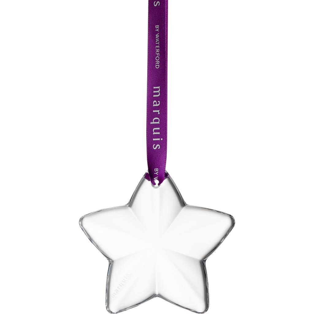 Waterford Marquis Star Crystal Ornament In Purple