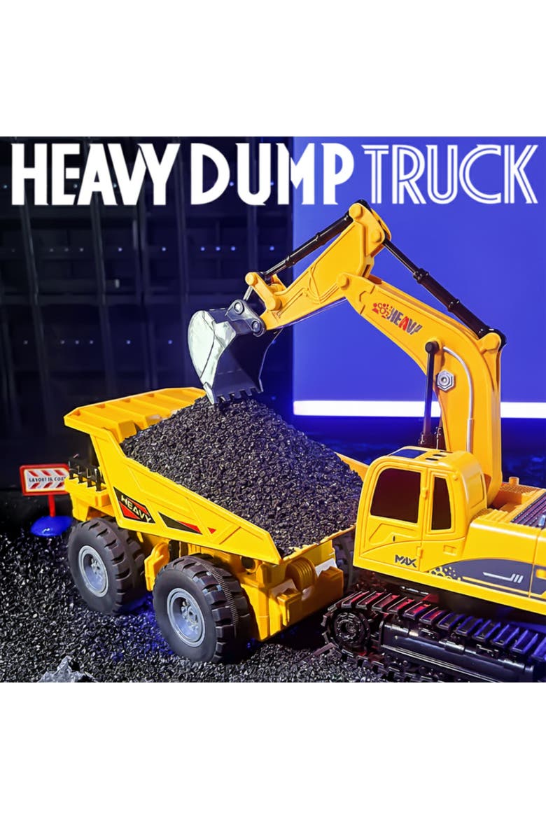 Twin Pack Digger and Dumper - 1/24 Scale Remote Control Vehicle, Alternate, color, Multicolored