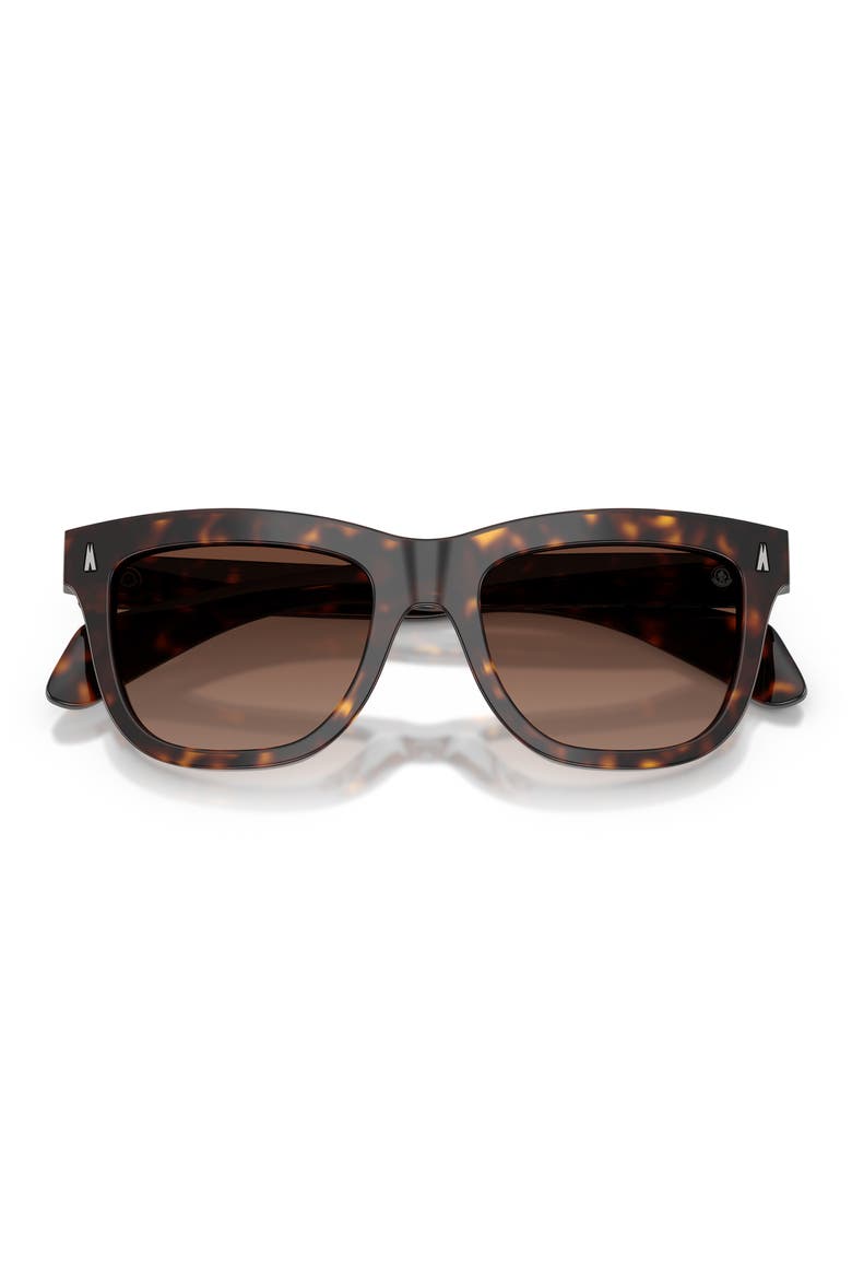 Bronzz 52mm Polarized Gradient Pillow Sunglasses, Alternate, color, HAVANA / POLAR LIGHT BROWN