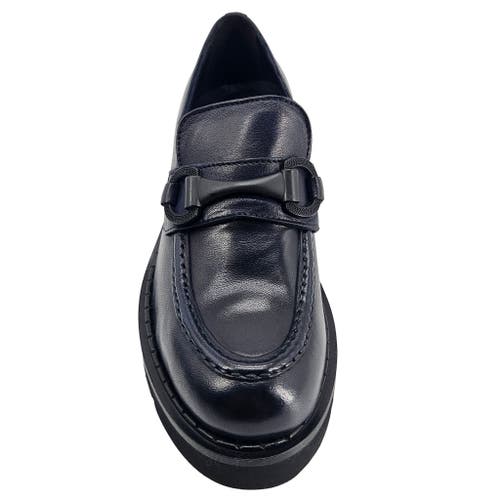 Madison Maison Lug Sole Chunky Loafer In Blue