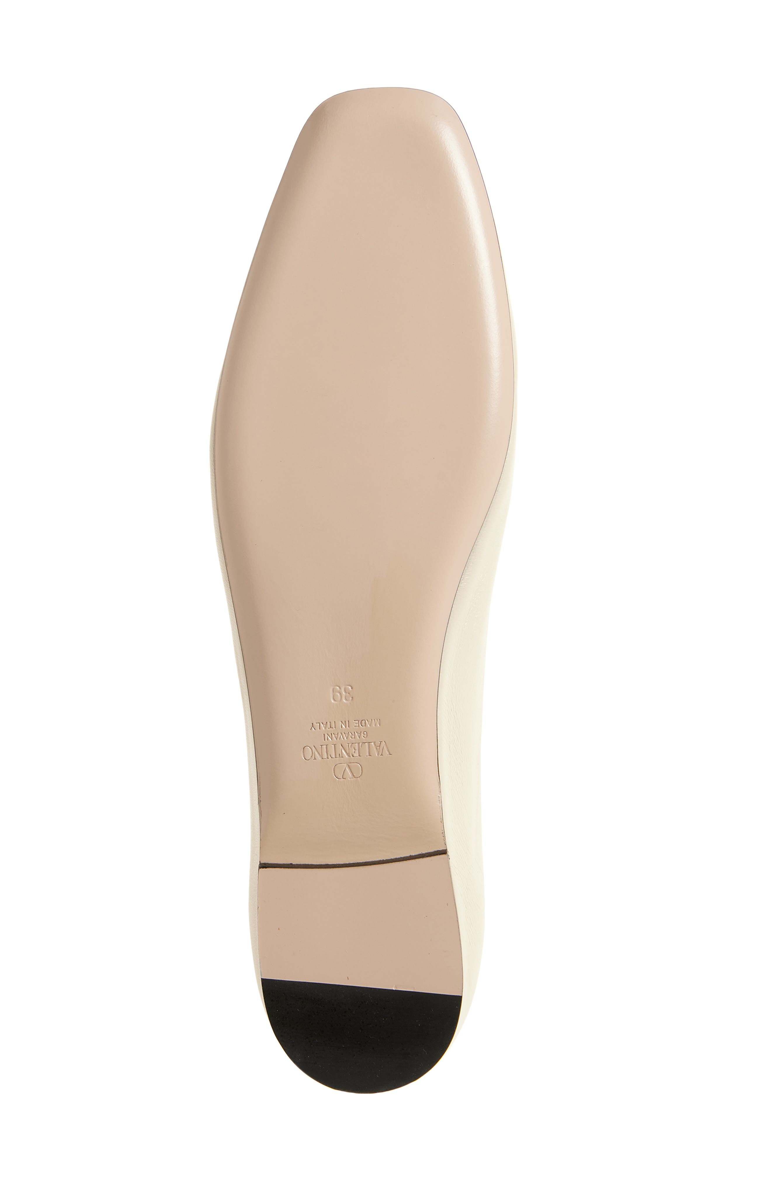 VLOGO Ballerina Flat, Alternate, color, WHITE