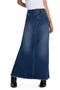Pieced Denim Maxi Skirt
