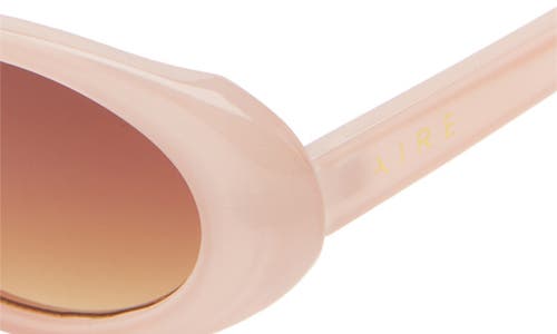 Aire Fornax 53mm Oval Sunglasses In Blush/brown Grad
