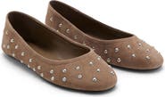 MANGO Studded Ballet Flat