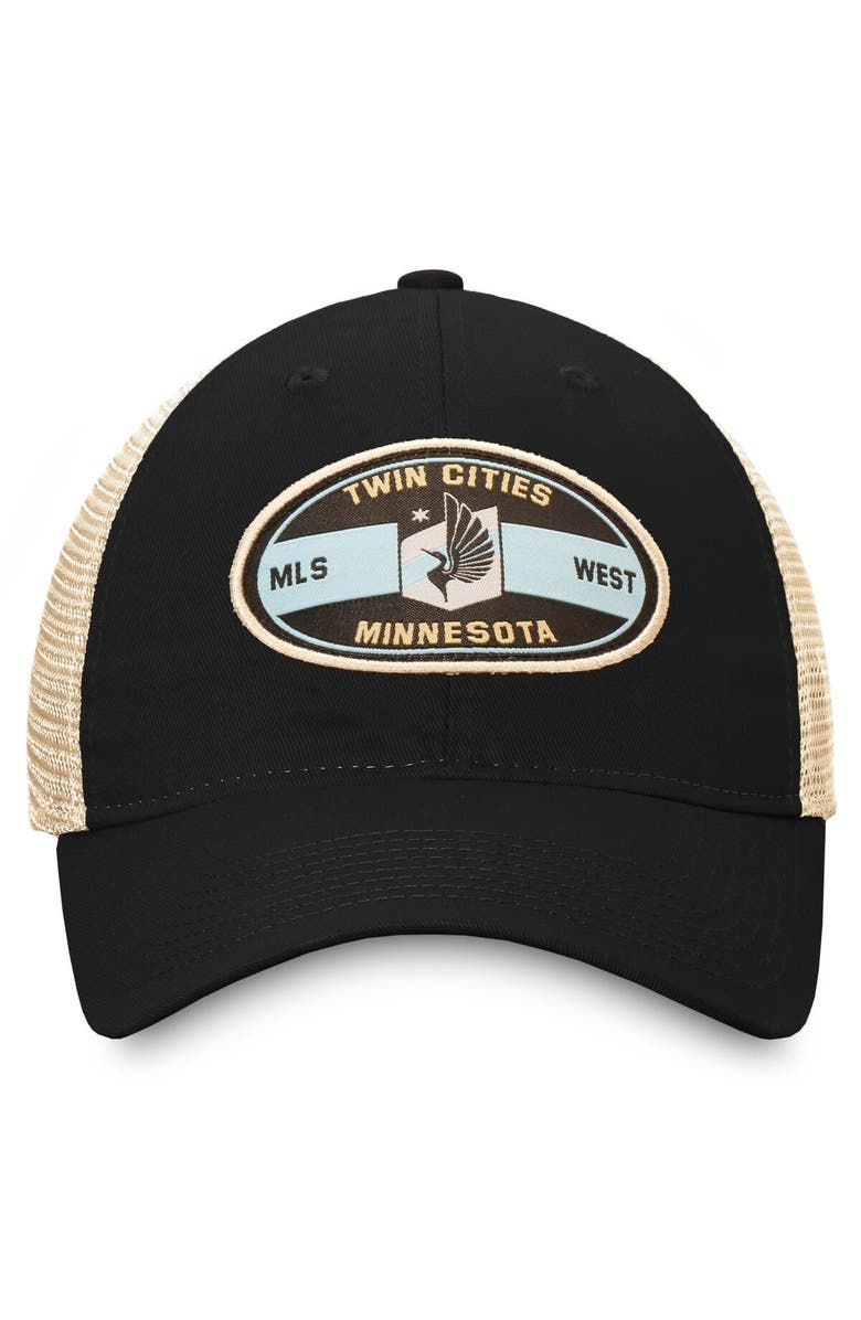 FANATICS Men's Fanatics Branded Black Minnesota United FC True Classic Trucker Adjustable Hat, Alternate, color, 