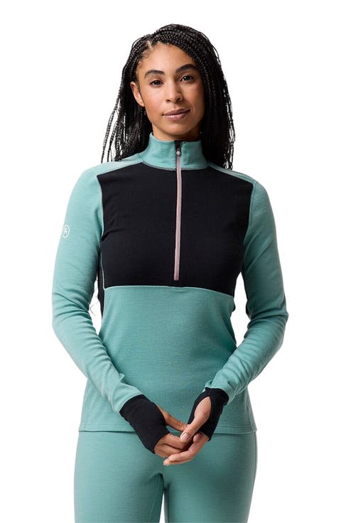 Cedars Rws Merino Mid-Wt Baselayer 1/4-Zip Top - Women's